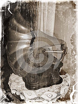 Antique gramophone
