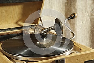 Antique gramophone