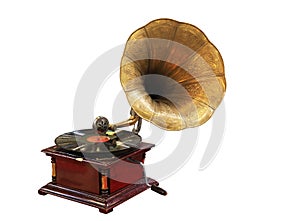 Antique gramophone