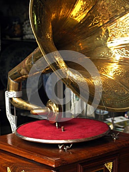 Antique gramophone