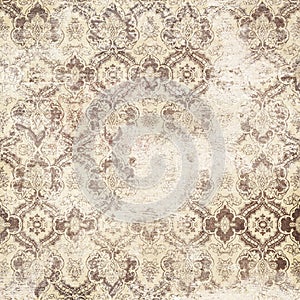 Antique grungy damask wallpaper