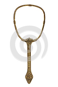 Antique Hand Mirror Isolated