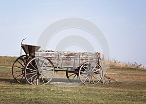Antique horse drawn wagon