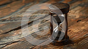 The Antique Hourglass Timer. AI generated