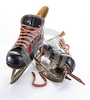 Antique ice hockey skates