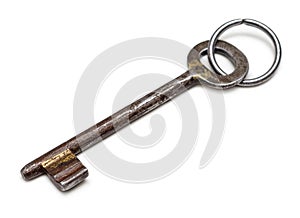 Antique iron door key