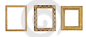 Antique isolated metal picture frame