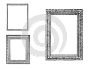 Antique isolated metal picture frame