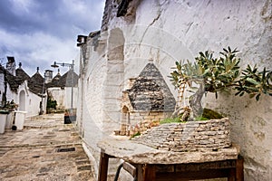 Antique italian house Trulli, Alberobello, Puglia - Italy