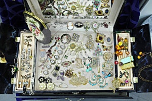 Antique jewelry on exhibit