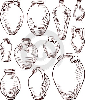 Antique jugs