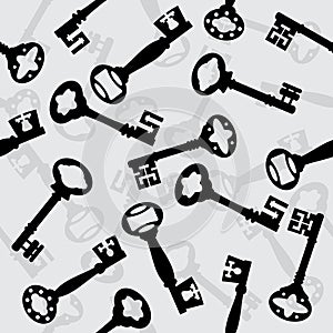 Antique keys background