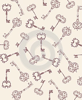 Antique Keys Background