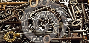 Antique Keys background - wallpaper