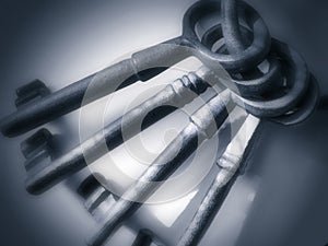 Antique Keys - Pewter