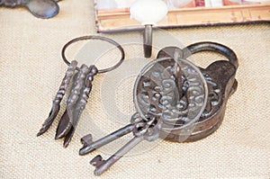 Antique keys photo