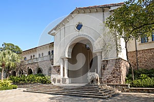 Antique landscape architecture  hotel gate