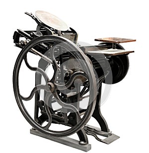 Antique letterpress from 1888