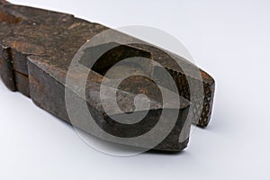 Antique Linemans Plyers on wite background