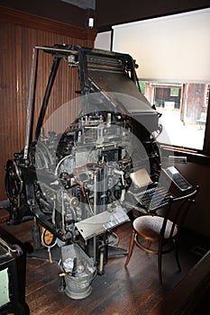 Antique Linotype Machine