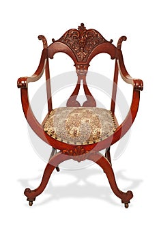 Antique Mahogany Chair. photo