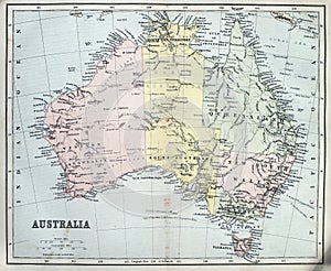 Antique Map of Australia