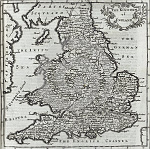Antique map of Britain