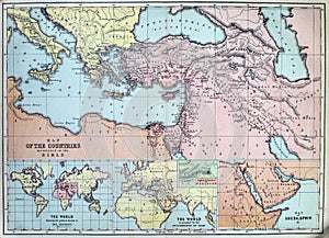 Antique Map of Countries of the Bible