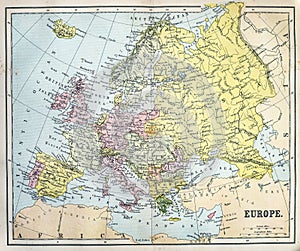 Antique Map of Europe