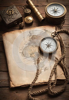 Antique Map and Navigation Tools