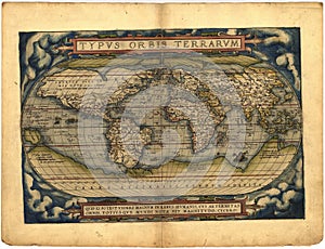 Antique Map of the World photo