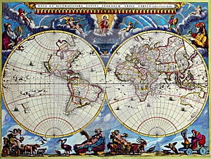 Antique Maps of the World photo