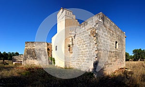 Antique Masseria abandoned in the countryside (Puglia, Italy)