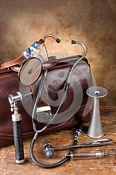 Antique medical instruments