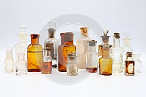 Antique Medicine Bottles, 1800s Victorian Era