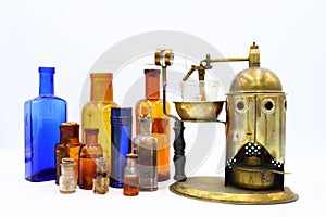 Antique Medicine Bottles, 1800s Victorian Era