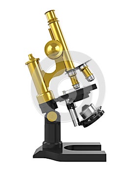 Antique Microscope Isolated