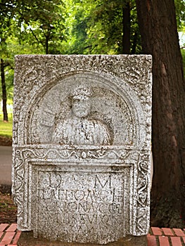 Antique monument in the park