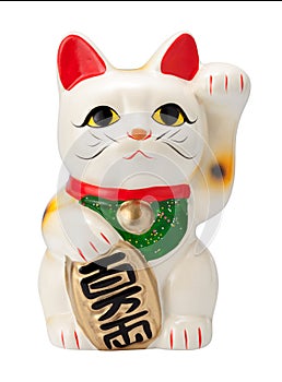 Antique Neko Cat isolated