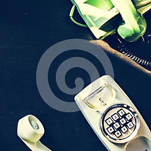 Antique old dial retro home phone