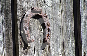 Antique old horse shoe