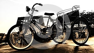 antique old rickshaw