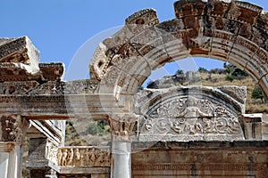 An antique old stone block