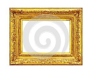 Antique ornate gold frame