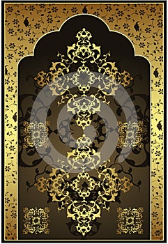 Antique ottoman gold design photo