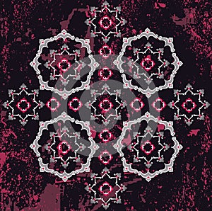 Antique ottoman grungy wallpaper design