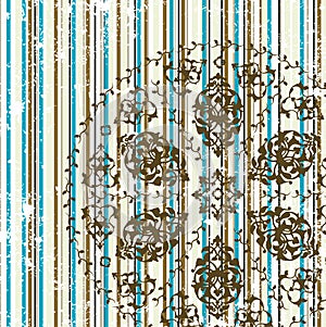 Antique ottoman grungy wallpaper raster design