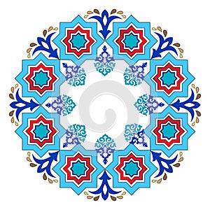 Antique ottoman turkish pattern vector design eight photo