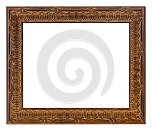 Antique Patterned Wooden Frame for Photos and Art