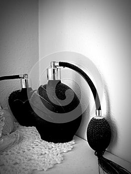 Antique Perfume atomizers